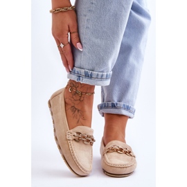 Damen-Loafer aus Wildleder Beige Sorento 1