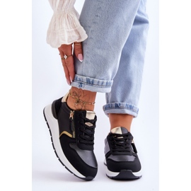 PG1 Damen-Sportschuhe mit Reißverschluss Schwarz Larisa 1