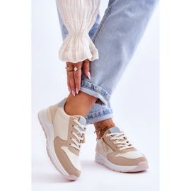 PG1 Damen-Sportschuhe mit Reißverschluss Beige Larisa 2