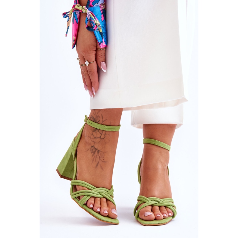 Klassische Wildledersandalen Green Bernett grün 1