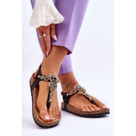 FB2 Flip-Flops auf Korkplattform Schwarz Naomi 2