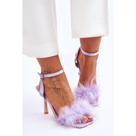 FB2 Lila Tiffany-Federsandalen für Damen 1
