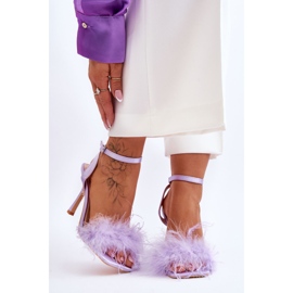 FB2 Lila Tiffany-Federsandalen für Damen 2