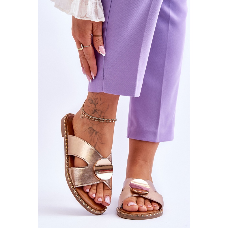 Vinceza Flache goldene Kenley-Absätze für Damen 1