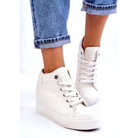 Hidden Wedge High Sneakers Big Star LL274035 Weiß 2