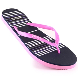 Flache Damen-Flip-Flops rosa Big Star JJ274A352 2