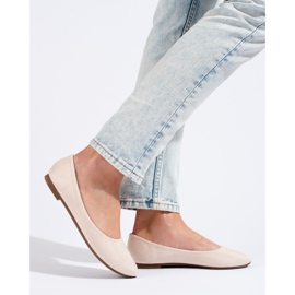 W. Potocki Damen-Ballerinas aus Wildleder in klassischem BeigePotocki 1