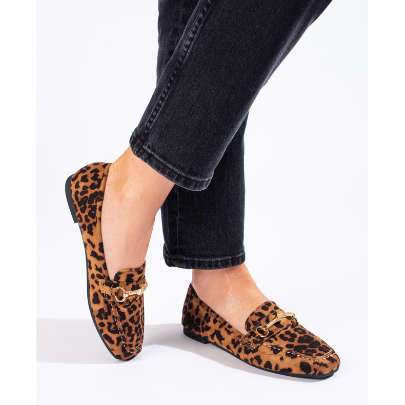 Damen-Slipper aus Wildleder von Shelovet braun 1
