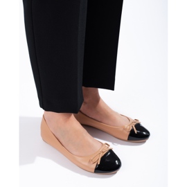 Damenballerinas mit Schleife Shelovet beige 1