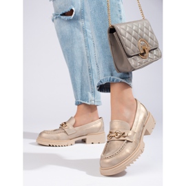 Goldene Brogues mit Shelovet-Verzierung 1