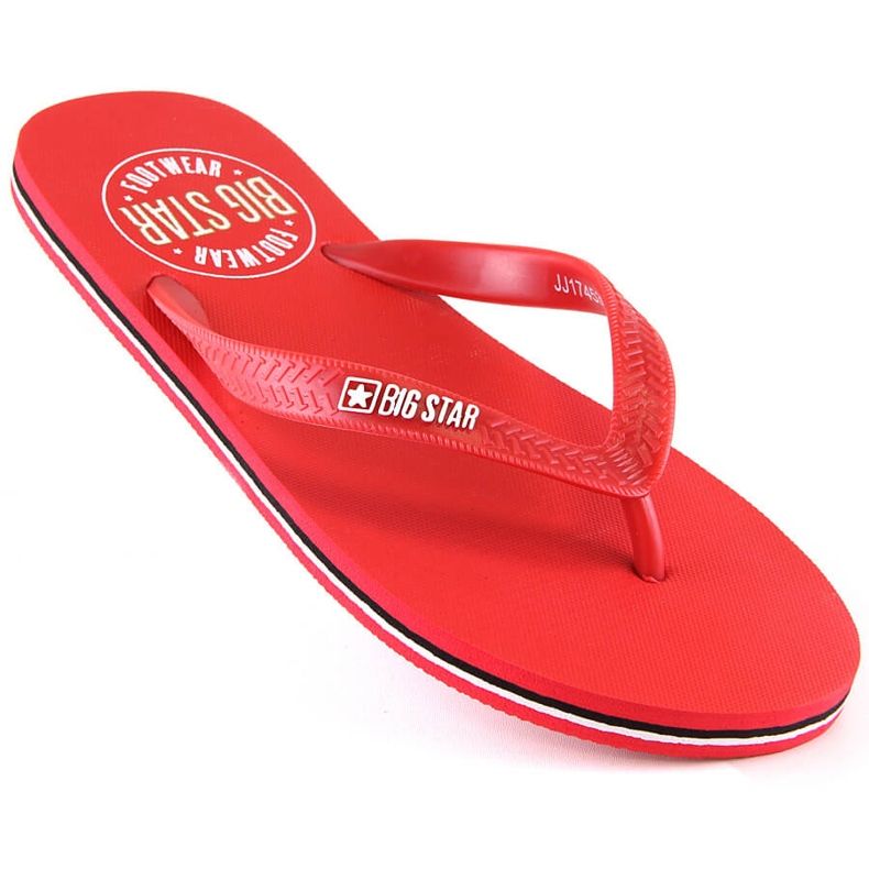 Herren-Flip-Flops rot Big Star JJ174538 1
