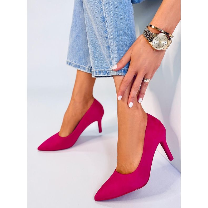 Klassische Damenpumps Eurielle Fuchsia rosa 2