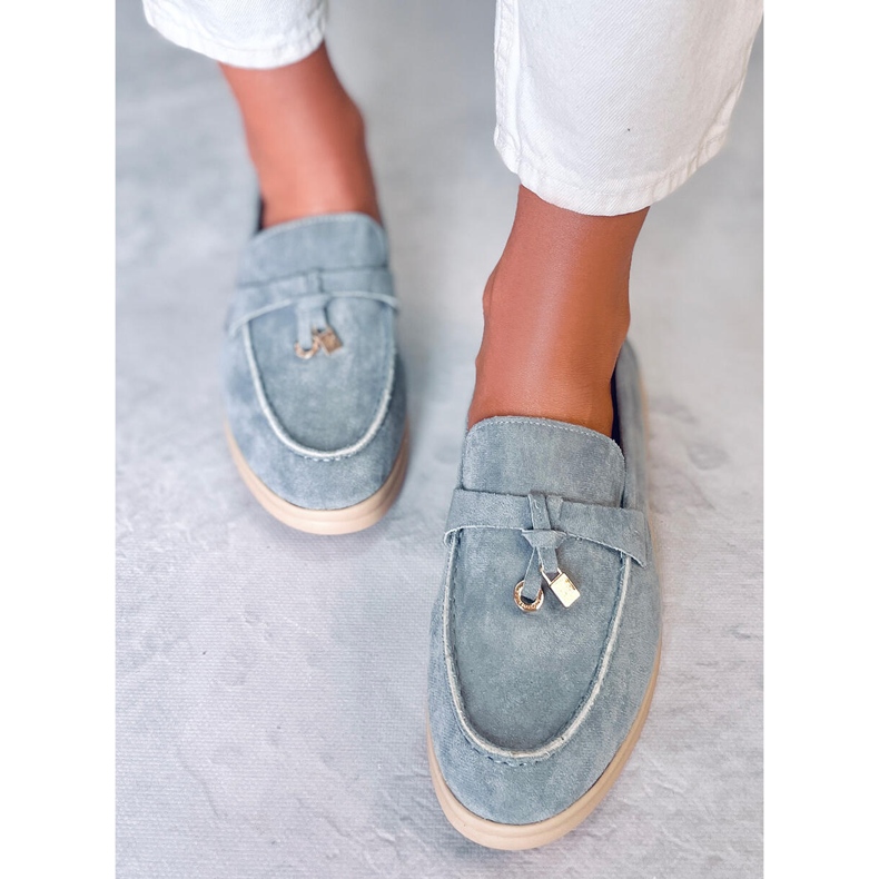 Wildleder-Loafer von Ottavia Blue blau 2