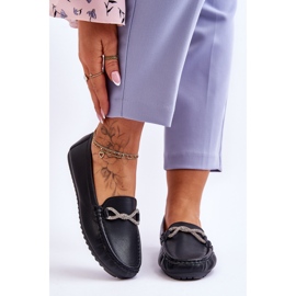 FC3 Damen-Slip-On-Loafer mit Glitzerverzierung in Schwarz von This Moment 1