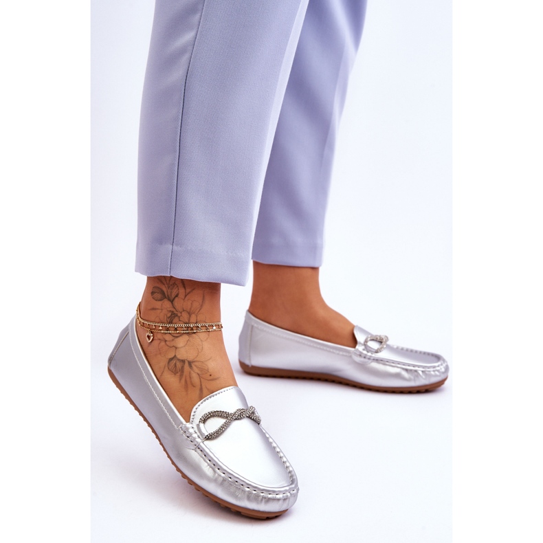 FC3 Slip-On-Mokassins für Damen mit Glitzerverzierung in Silber von This Moment silber- 2