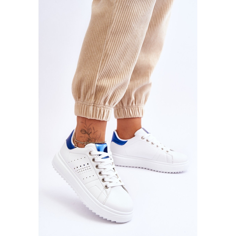 Damen-Sportschuhe Weiß und Blau Seien Sie der Erste! 2