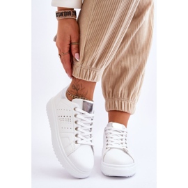 Damen-Sportschuhe Weiß und Silber Seien Sie der Erste! 1