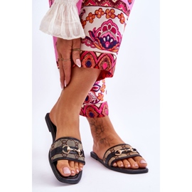 FG1 Klassische flache Absätze aus schwarzem Marlene 2