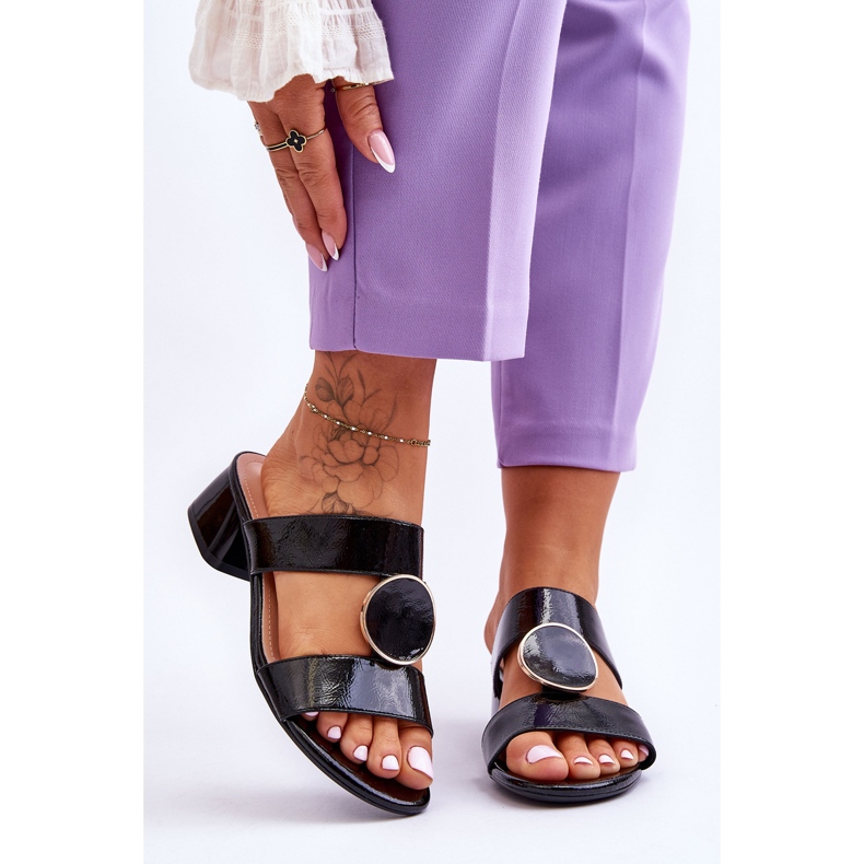 Elegante High Heels Sergio Leone KL310 Schwarz 1