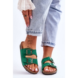 FB1 Damenhausschuhe Grün Destino 1