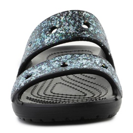 Crocs Classic Glitter Sandal 207788-0C4 Flip-Flops schwarz 1