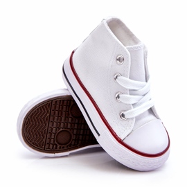 Kinder-High-Top-Sneaker, Weiß 3