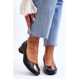 Lederpumps mit niedrigem Absatz Maciejka 05960-01 Schwarz 1