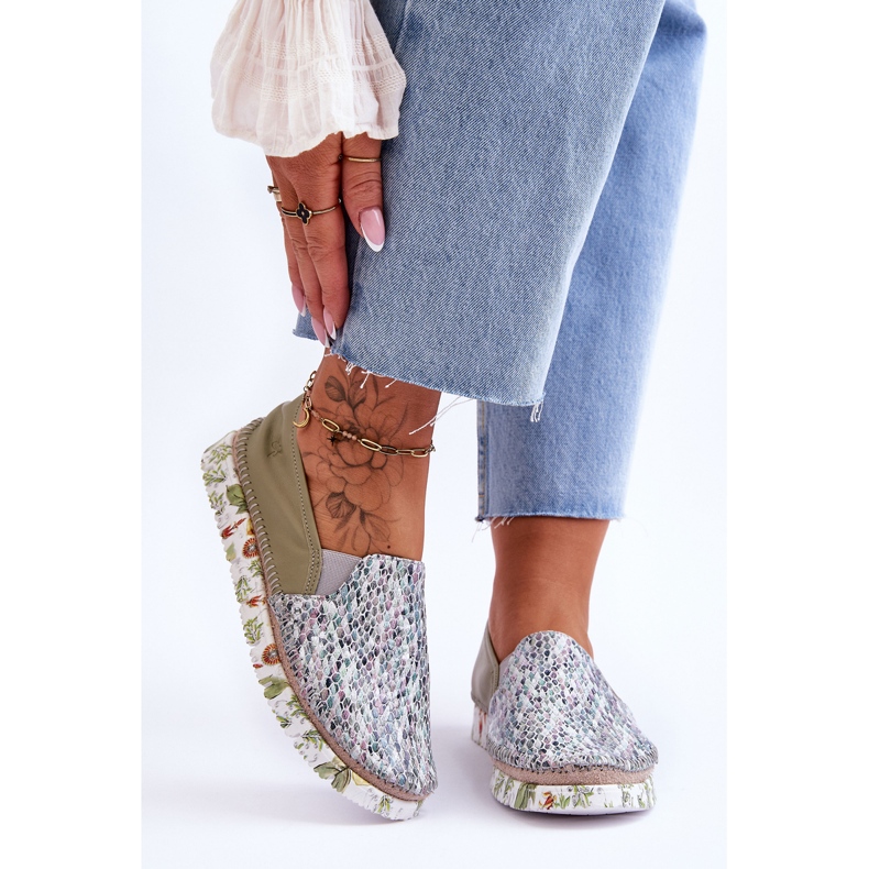 Damen-Slipper aus Leder Maciejka 03512-51 Grün 1