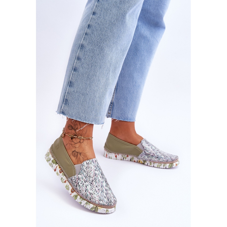 Damen-Slipper aus Leder Maciejka 03512-51 Grün 2