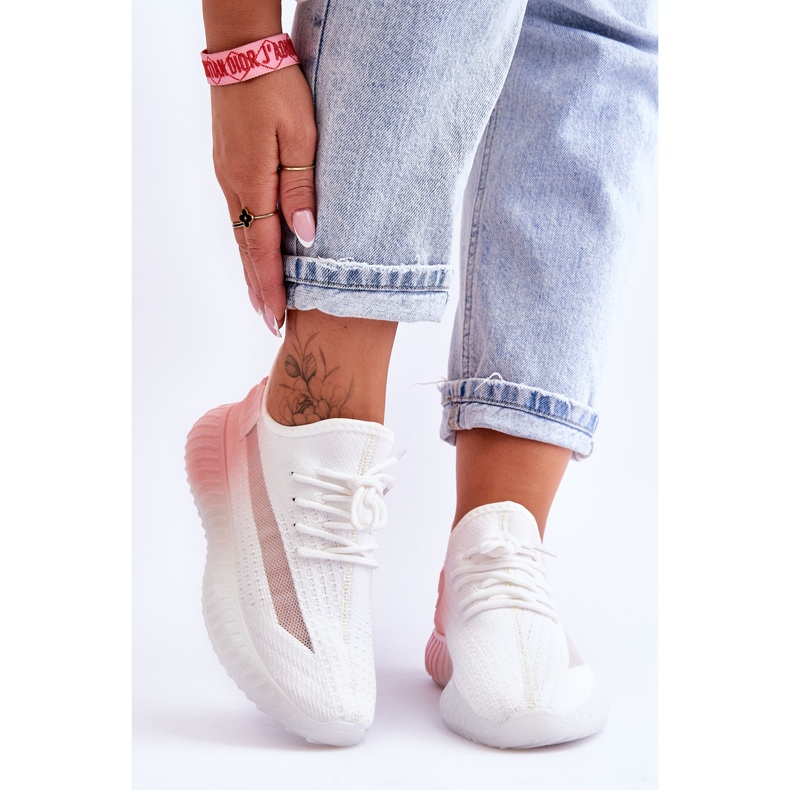 PM1 Boston Slip-On-Sneaker in Ombre-Weiß und Rosa 1