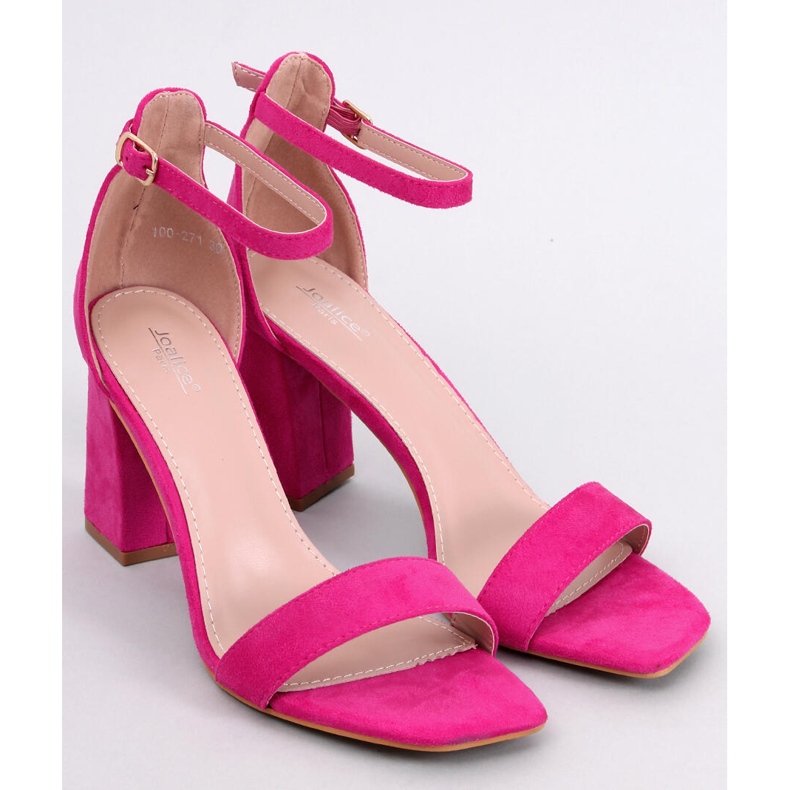 Aisha Fuchsia-Absatzsandalen rosa 1