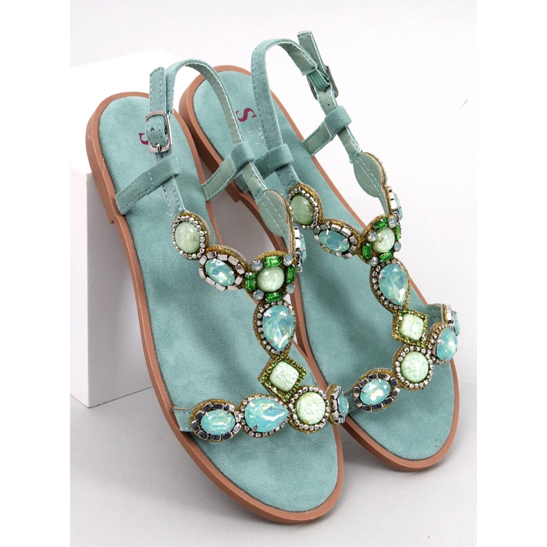 Seastar Jolene Green Perlensandalen grün 1