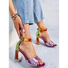 Seastar Sandalen mit geometrischem Absatz von Marshmello Pink rosa 1