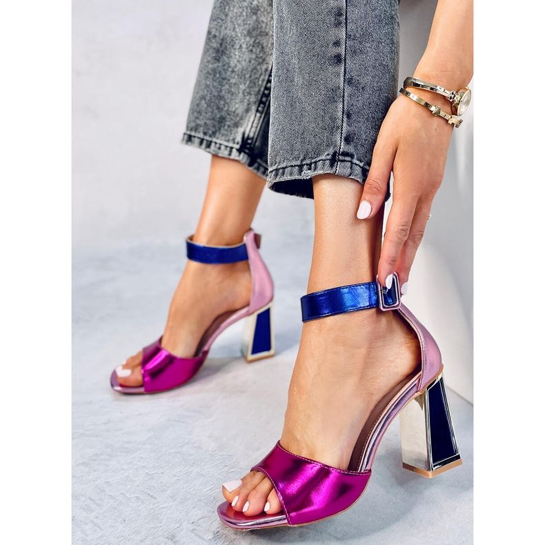 Seastar Sandalen mit geometrischem Absatz von Marshmello Rose rosa 1