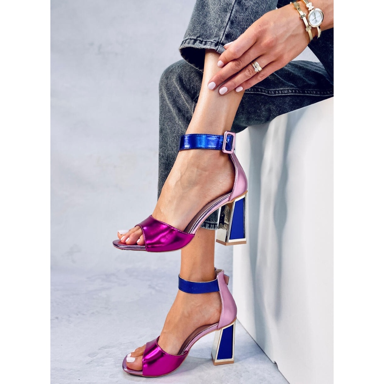 Seastar Sandalen mit geometrischem Absatz von Marshmello Rose rosa 2