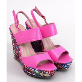 Homme Pinkfarbene Keilsandalen rosa 1