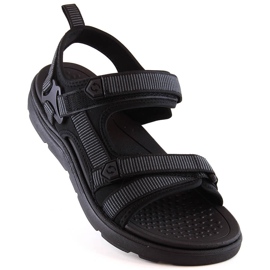 News 5623 schwarze Klettsandalen für Herren 1