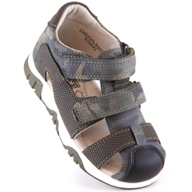 Klettsandalen Camo News Jr 5909 Khaki grün 1