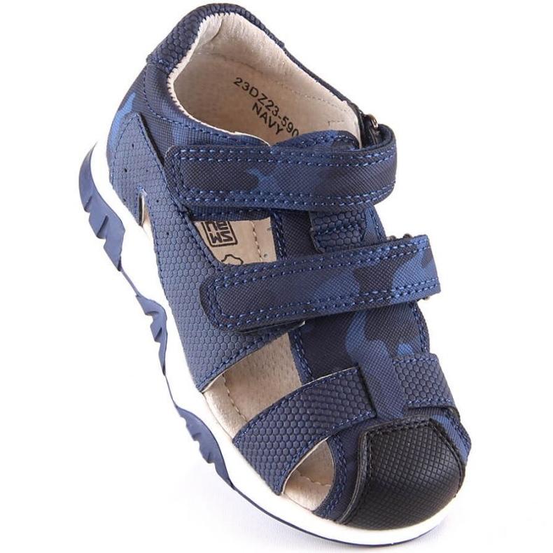 Klettsandalen Camo News Jr 5909 Marineblau 1