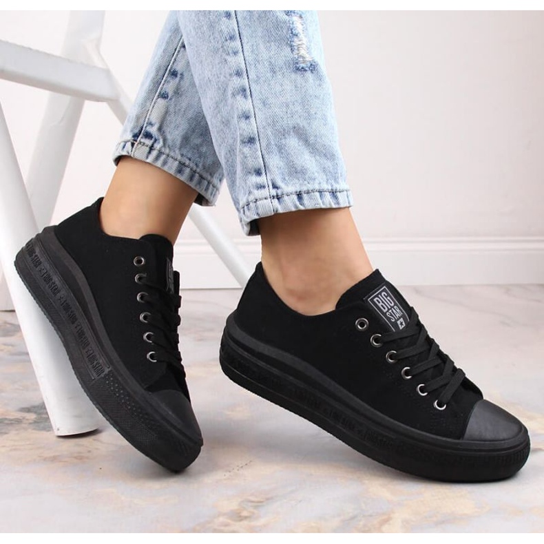 Sneakers auf der Plattform Big Star W INT1874A schwarz 2
