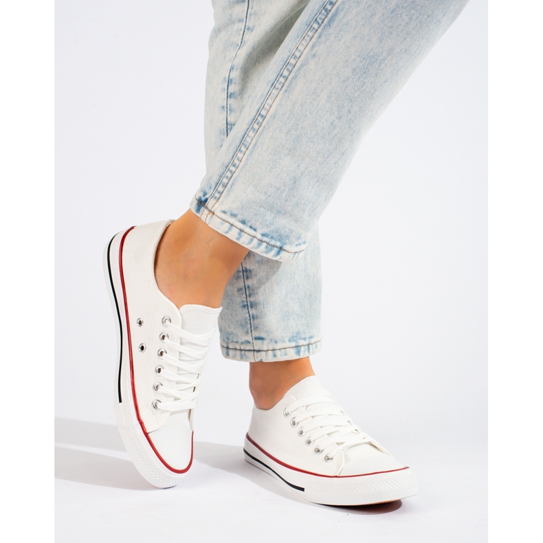 J. Star Klassische weiße Turnschuhe 1