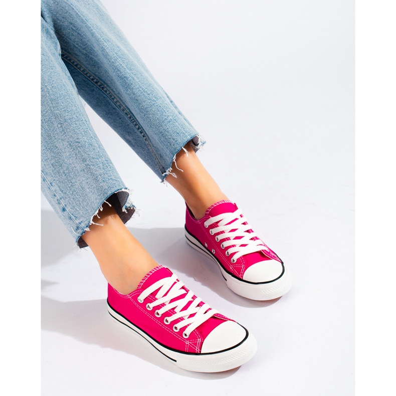 J. Star Klassische Fuchsia Sneakers rosa 2