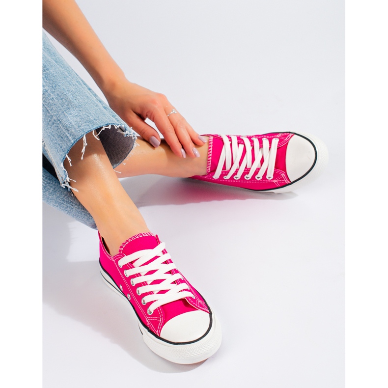 J. Star Klassische Fuchsia Sneakers rosa 1