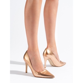 Goldene High Heels für Damen 1