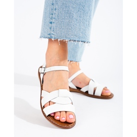 W. Potocki Damen-Ledersandalen Potocki weiß 1