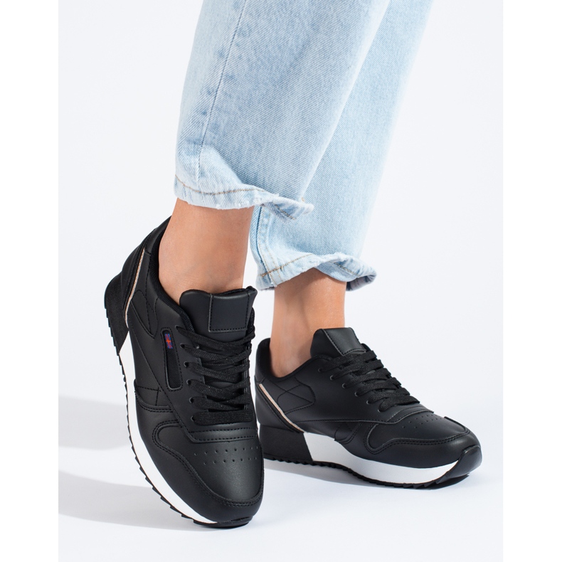 Schwarze Shelovet-Sneaker für Damen 1