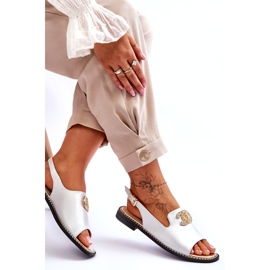 Damensandalen mit Verzierung S.Barski KV-2775-49 Silber silber- 5