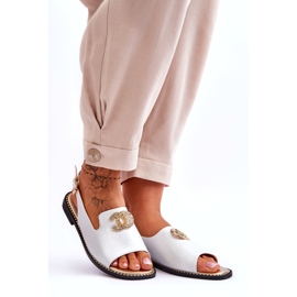 Damensandalen mit Verzierung S.Barski KV-2775-49 Silber 6