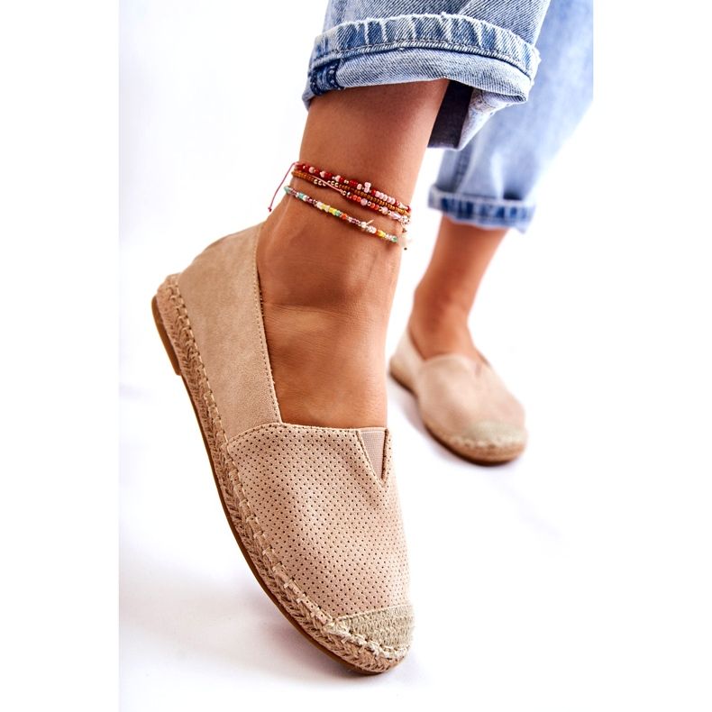 PG1 Espadrilles aus Wildleder zum Hineinschlüpfen für Damen Beige Corry 4