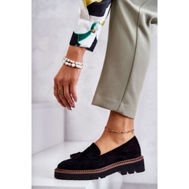 Vinceza Damenschuhe aus Wildleder auf der schwarzen Unni-Plattform 3